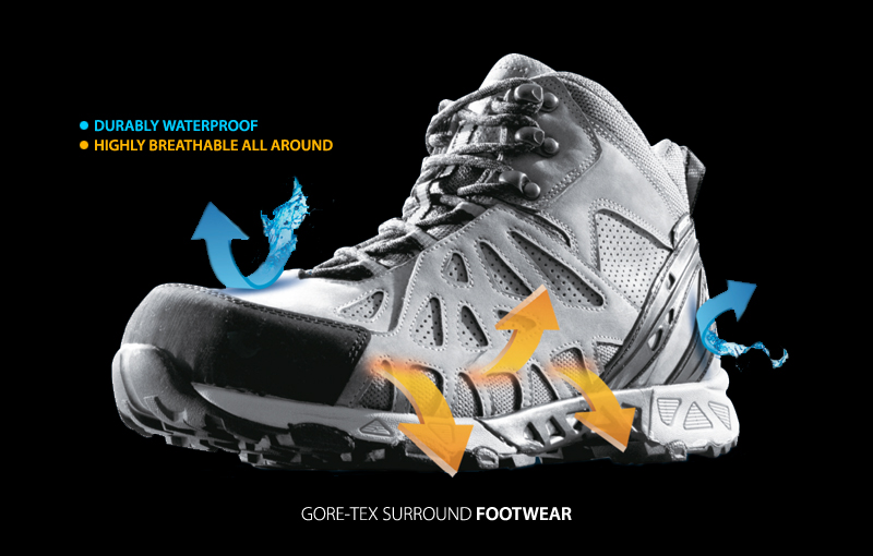 Gore tex waterproof hot sale hiking shoes